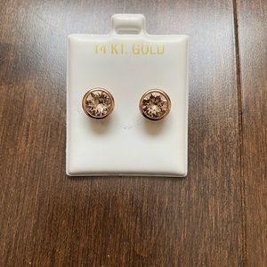 Rose Gold Stud Earrings